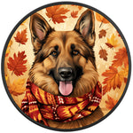 GERMAN SHEPHERD AUTUMN BLACK TIRE COVER