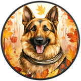 GERMAN SHEPHERD FALL BLACK TIRE COVER