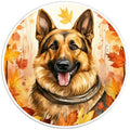 GERMAN SHEPHERD FALL BLACK TIRE COVER