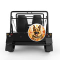 GERMAN SHEPHERD FALL WHITE CARBON FIBER TIRE COVER FOR MOKE