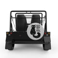 GET OFF MY TAIL CAT SILVER CARBON FIBER TIRE COVER FOR MOKE