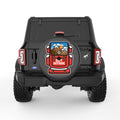 GET OUTSIDE BLACK CARBON FIBER TIRE COVER