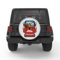 GET OUTSIDE SILVER CARBON FIBER TIRE COVER