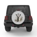 GIRAFFE WHITE TIRE COVER