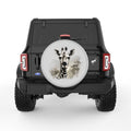 GIRAFFE SILVER CARBON FIBER TIRE COVER