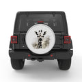 GIRAFFE SILVER CARBON FIBER TIRE COVER
