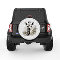 GIRAFFE PEARL  WHITE CARBON FIBER TIRE COVER