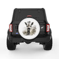 GIRAFFE WHITE TIRE COVER