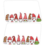 GNOMES MERRY CHRISTMAS QUARTER WINDOW DRIVER & PASSENGER DECALS