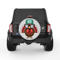 GOBBLE GOBBLE SILVER CARBON FIBER TIRE COVER