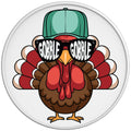 GOBBLE GOBBLE WHITE TIRE COVER