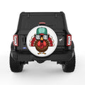 GOBBLE GOBBLE WHITE TIRE COVER