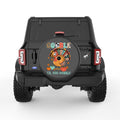 GOBBLE TILL YOU WOBBLE BLACK CARBON FIBER TIRE COVER