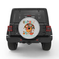 GOBBLE TILL YOU WOBBLE WHITE TIRE COVER