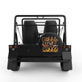 GOBBLE TILL YOU WOBBLE TURKEY BLACK TIRE COVER FOR MOKE