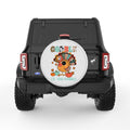 GOBBLE TILL YOU WOBBLE PEARL  WHITE CARBON FIBER TIRE COVER