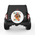 GOBBLE TILL YOU WOBBLE WHITE TIRE COVER