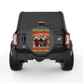 GODBLESS FIREFIGHTERS BLACK CARBON FIBER TIRE COVER