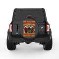 GODBLESS FIREFIGHTERS BLACK TIRE COVER