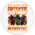 GODBLESS FIREFIGHTERS BLACK TIRE COVER