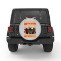 GODBLESS FIREFIGHTERS WHITE TIRE COVER