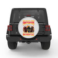 GODBLESS FIREFIGHTERS SILVER CARBON FIBER TIRE COVER