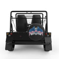 GOD BLESS AMERICA BALD EAGLE BLACK CARBON FIBER TIRE COVER FOR MOKE