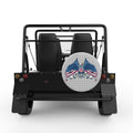 GOD BLESS AMERICA BALD EAGLE SILVER CARBON FIBER TIRE COVER FOR MOKE