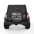 GOD IS STILL WRITING YOUR STORY BLACK TIRE COVER