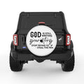 GOD IS STILL WRITING YOUR STORY WHITE TIRE COVER