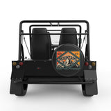 GOING TO THE MOUNTAINS BLACK CARBON FIBER TIRE COVER FOR MOKE