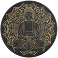 GOLDEN BUDDHA BLACK TIRE COVER