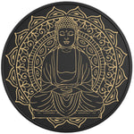 GOLDEN BUDDHA BLACK TIRE COVER