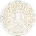 GOLDEN BUDDHA PEARL  WHITE CARBON FIBER TIRE COVER