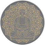 GOLDEN BUDDHA SILVER CARBON FIBER TIRE COVER