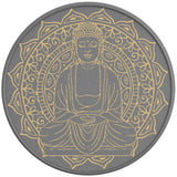 GOLDEN BUDDHA SILVER CARBON FIBER TIRE COVER