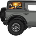 GOLDEN FALL PARK WALKWAY QUARTER WINDOW DECAL FITS 2021+ FORD BRONCO 4 DOOR HARD TOP