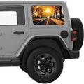 GOLDEN FALL PARK WALKWAY QUARTER WINDOW DECAL FITS 2018+ JEEP WRANGLER 4 DOOR HARD TOP JLU