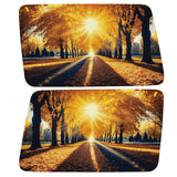 GOLDEN FALL PARK WALKWAY QUARTER WINDOW DRIVER & PASSENGER DECALS