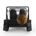 GOLDEN MOUNTAINS YING YANG BLACK CARBON FIBER TIRE COVER FOR MOKE