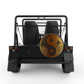 GOLDEN MOUNTAINS YING YANG BLACK TIRE COVER FOR MOKE