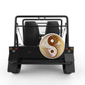GOLDEN MOUNTAINS YING YANG WHITE TIRE COVER FOR MOKE