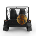 NATURE YING YANG BLACK CARBON FIBER TIRE COVER FOR MOKE