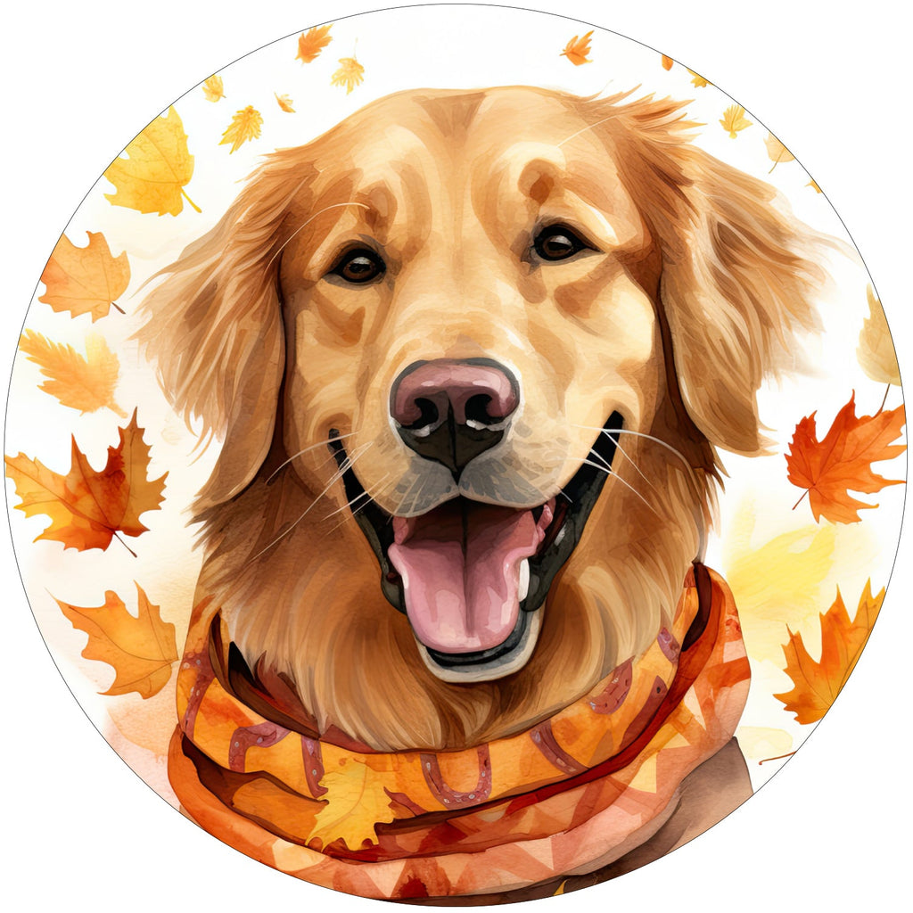 GOLDEN RETRIEVER FALL