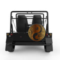 GOLDEN TIGER DRAGON YING YANG BLACK TIRE COVER FOR MOKE