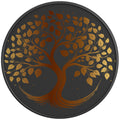 GOLDEN TREE OF LIFE BLACK CARBON FIBER TIRE COVER