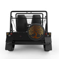 GOLDEN TREE OF LIFE BLACK CARBON FIBER TIRE COVER FOR MOKE