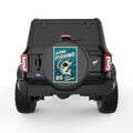 GONE FISHING BIG CATCH GUARANTEED BLACK CARBON FIBER TIRE COVER