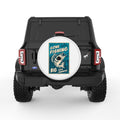 GONE FISHING BIG CATCH GUARANTEED WHITE TIRE COVER