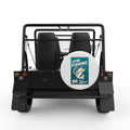 GONE FISHING BIG CATCH GUARANTEED WHITE TIRE COVER FOR MOKE